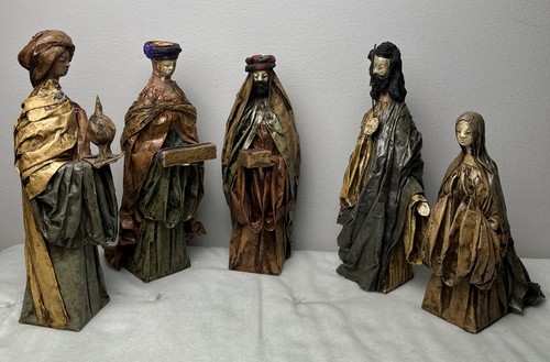 Vtg christmas nativity set - 5,